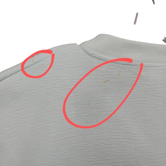 Vintage Lavon by Cheerful Corp Sweatshirt Top Size Small Mint Green and White - Picture 8 of 8